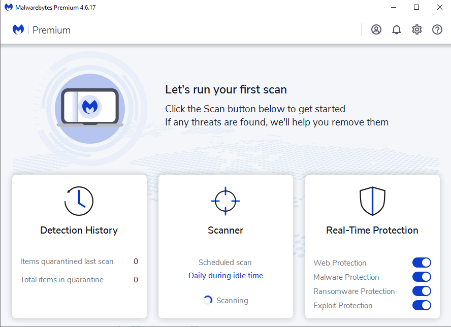Malwarebytes V4 Dashboard
